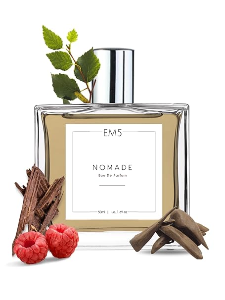 EM5 Nomade Perfume for Him/Her | Amber Oud Smoky leather Accords | Unisex Perfume Spray for Men & Women | Strong & Long Lasting Fragrance | Gift for Him & Her | 50ml