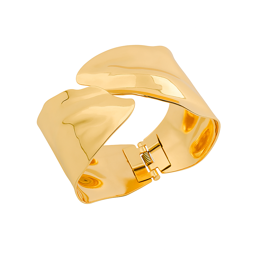 Sculpted Cuff Bracelet - Bold Statement Jewelry